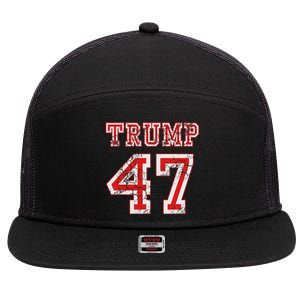 Trump 47 2024 Republican Conservative Women 7 Panel Mesh Trucker Snapback Hat