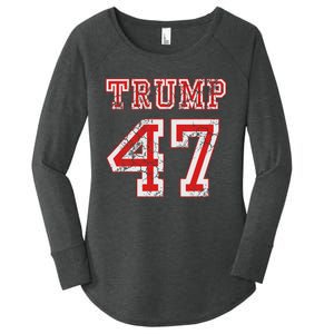 Trump 47 2024 Republican Conservative Women Women's Perfect Tri Tunic Long Sleeve Shirt