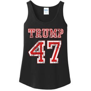 Trump 47 2024 Republican Conservative Women Ladies Essential Tank