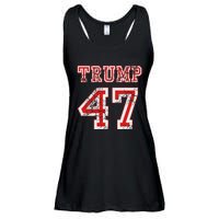 Trump 47 2024 Republican Conservative Women Ladies Essential Flowy Tank