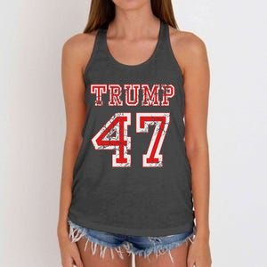 Trump 47 2024 Republican Conservative Women Women's Knotted Racerback Tank