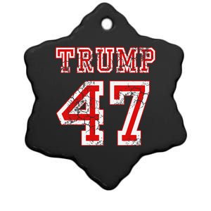 Trump 47 2024 Election Republican Conservative Ceramic Star Ornament