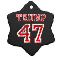 Trump 47 2024 Election Republican Conservative Ceramic Star Ornament