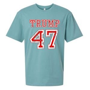 Trump 47 2024 Election Republican Conservative Sueded Cloud Jersey T-Shirt