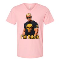 Trump 45 47 IM Back Orange Skull Inauguration 2025 Maga V-Neck T-Shirt