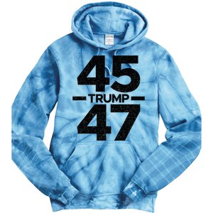 Trump 45 47 Trump 2024 Tie Dye Hoodie