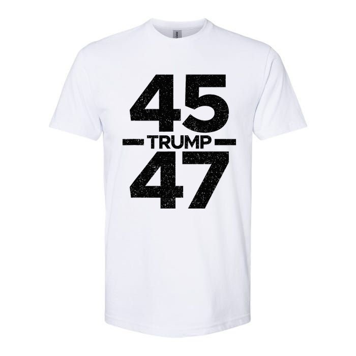 Trump 45 47 Trump 2024 Softstyle CVC T-Shirt