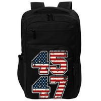 Trump 45 47 2024 President Vintage Impact Tech Backpack