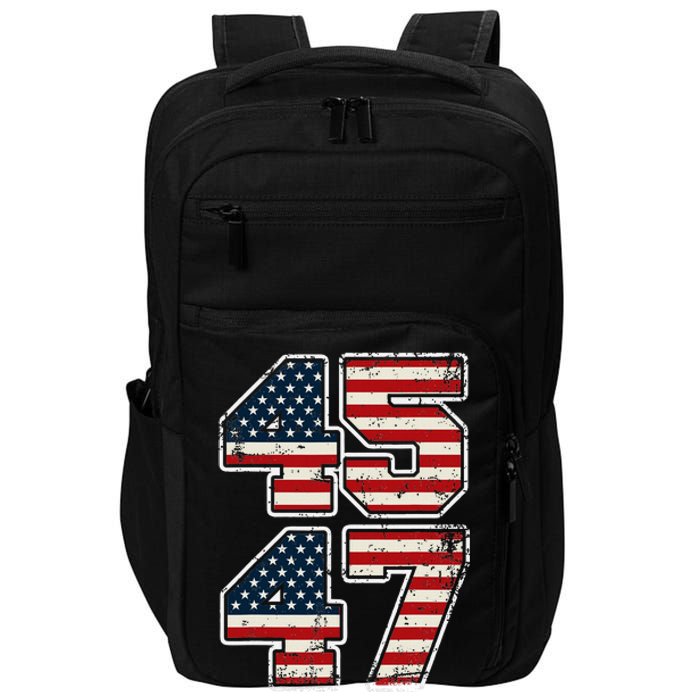 Trump 45 47 2024 President Vintage Impact Tech Backpack