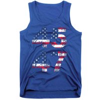 Trump 45 47 2024 President Vintage Distressed Vneck Tank Top