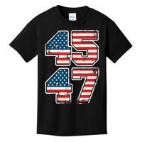 Trump 45 47 2024 President Vintage Kids T-Shirt