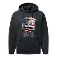 Trump 45 47 Presidential Election Winner Inauguration Performance Fleece Hoodie