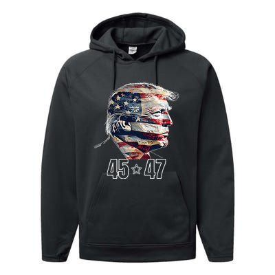 Trump 45 47 Presidential Election Winner Inauguration Performance Fleece Hoodie