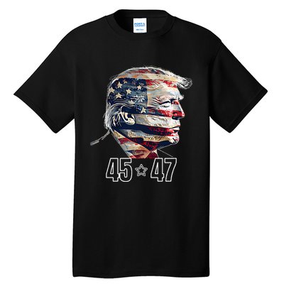 Trump 45 47 Presidential Election Winner Inauguration Tall T-Shirt