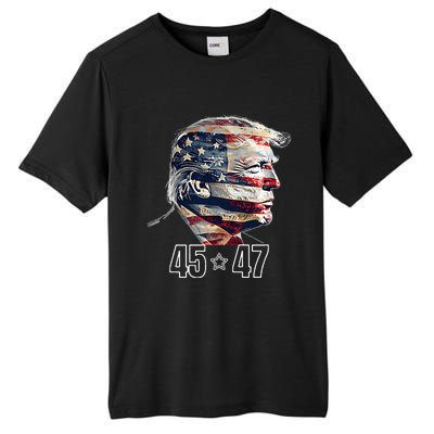 Trump 45 47 Presidential Election Winner Inauguration Tall Fusion ChromaSoft Performance T-Shirt