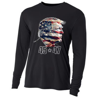 Trump 45 47 Presidential Election Winner Inauguration Cooling Performance Long Sleeve Crew