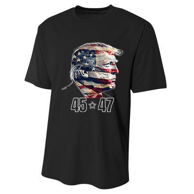 Trump 45 47 Presidential Election Winner Inauguration Performance Sprint T-Shirt