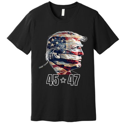 Trump 45 47 Presidential Election Winner Inauguration Premium T-Shirt