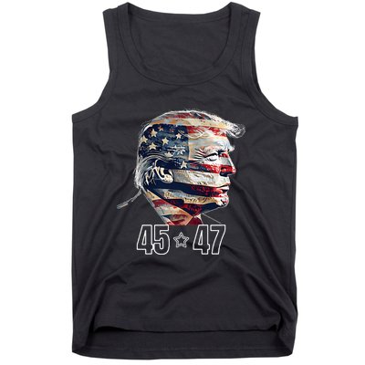 Trump 45 47 Presidential Election Winner Inauguration Tank Top