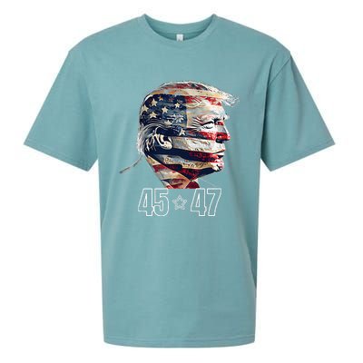 Trump 45 47 Presidential Election Winner Inauguration Sueded Cloud Jersey T-Shirt