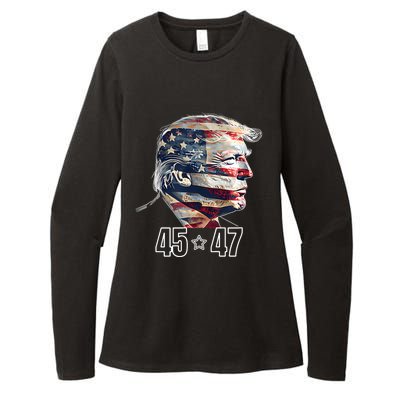 Trump 45 47 Presidential Election Winner Inauguration Womens CVC Long Sleeve Shirt