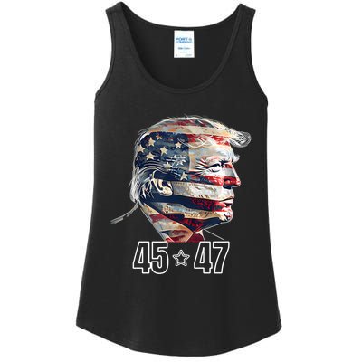 Trump 45 47 Presidential Election Winner Inauguration Ladies Essential Tank