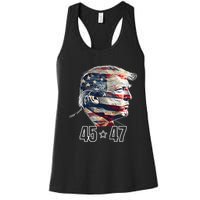 Trump 45 47 Presidential Election Winner Inauguration Women's Racerback Tank