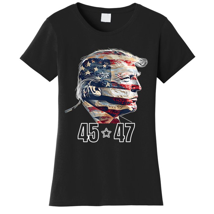 Trump 45 47 Presidential Election Winner Inauguration Women's T-Shirt