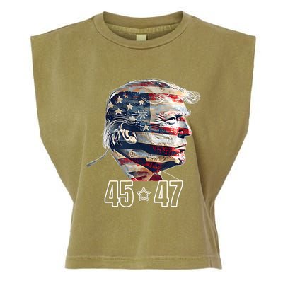 Trump 45 47 Presidential Election Winner Inauguration Garment-Dyed Women's Muscle Tee