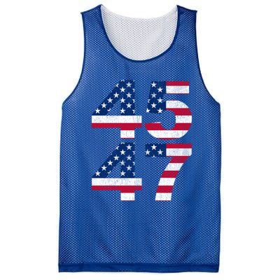 Trump 45 47 2024 President Vintage Great Gift Mesh Reversible Basketball Jersey Tank