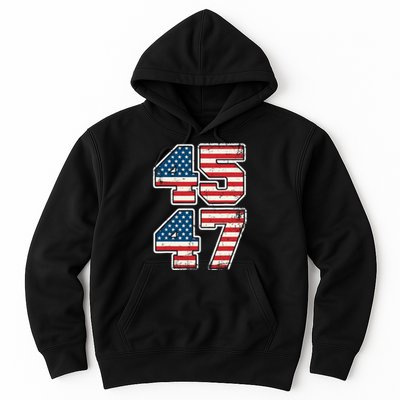 Trump 45 47 2024 President Vintage Hoodie