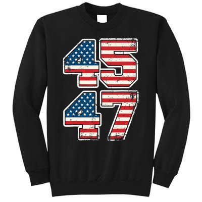 Trump 45 47 2024 President Vintage Sweatshirt