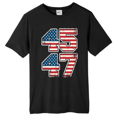 Trump 45 47 2024 President Vintage Tall Fusion ChromaSoft Performance T-Shirt