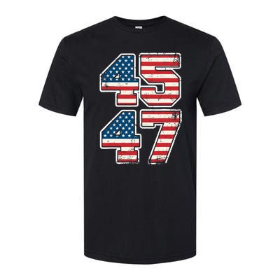 Trump 45 47 2024 President Vintage Softstyle CVC T-Shirt