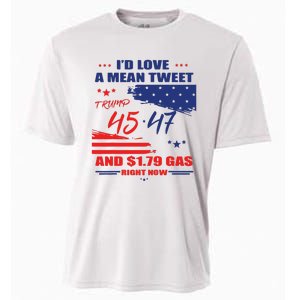 Trump 45 47 ID Love A Mean Tweet Cooling Performance Crew T-Shirt