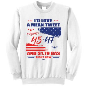 Trump 45 47 ID Love A Mean Tweet Sweatshirt