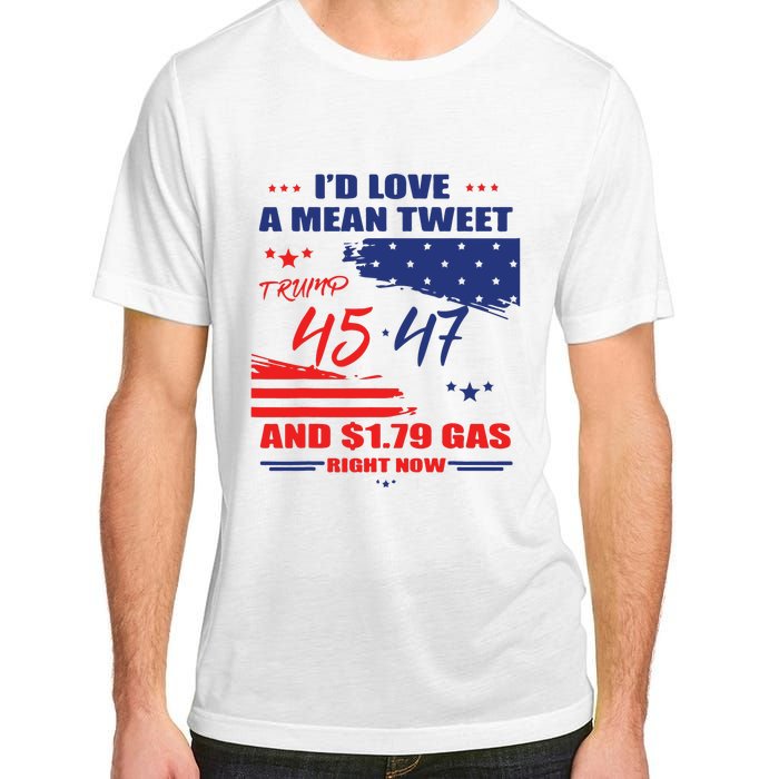 Trump 45 47 ID Love A Mean Tweet Adult ChromaSoft Performance T-Shirt