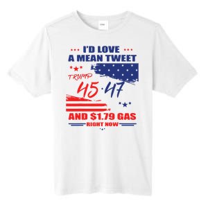 Trump 45 47 ID Love A Mean Tweet Tall Fusion ChromaSoft Performance T-Shirt