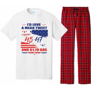 Trump 45 47 ID Love A Mean Tweet Pajama Set