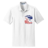 Trump 45 47 ID Love A Mean Tweet Dry Zone Grid Polo