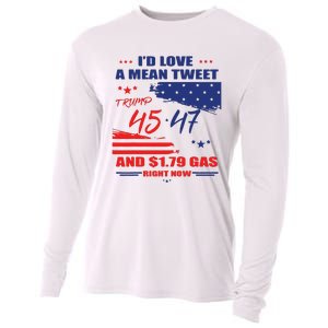 Trump 45 47 ID Love A Mean Tweet Cooling Performance Long Sleeve Crew