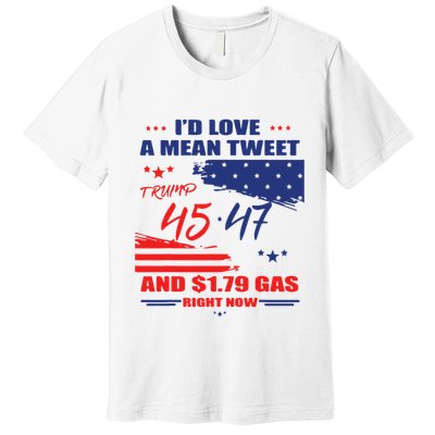 Trump 45 47 ID Love A Mean Tweet Premium T-Shirt