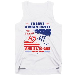 Trump 45 47 ID Love A Mean Tweet Tank Top