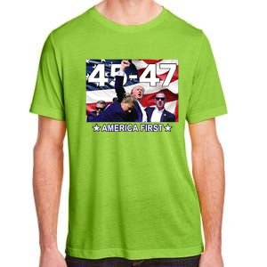 Trump 45 – 47 America First Adult ChromaSoft Performance T-Shirt