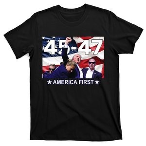 Trump 45 – 47 America First T-Shirt