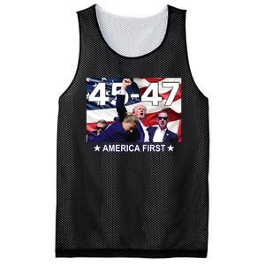 Trump 45 – 47 America First Mesh Reversible Basketball Jersey Tank