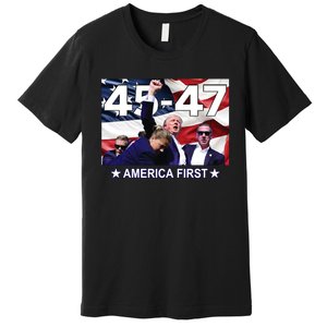 Trump 45 – 47 America First Premium T-Shirt