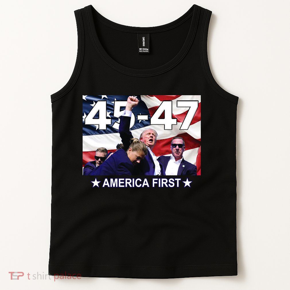 Trump 45 – 47 America First Tank Top
