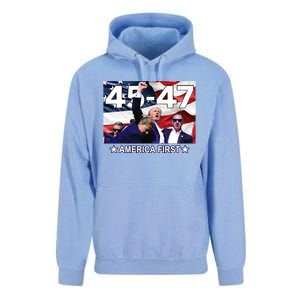 Trump 45 – 47 America First Unisex Surf Hoodie