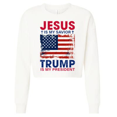 Trump 45 47 Is My President Inauguration Day 2025 Cropped Pullover Crew